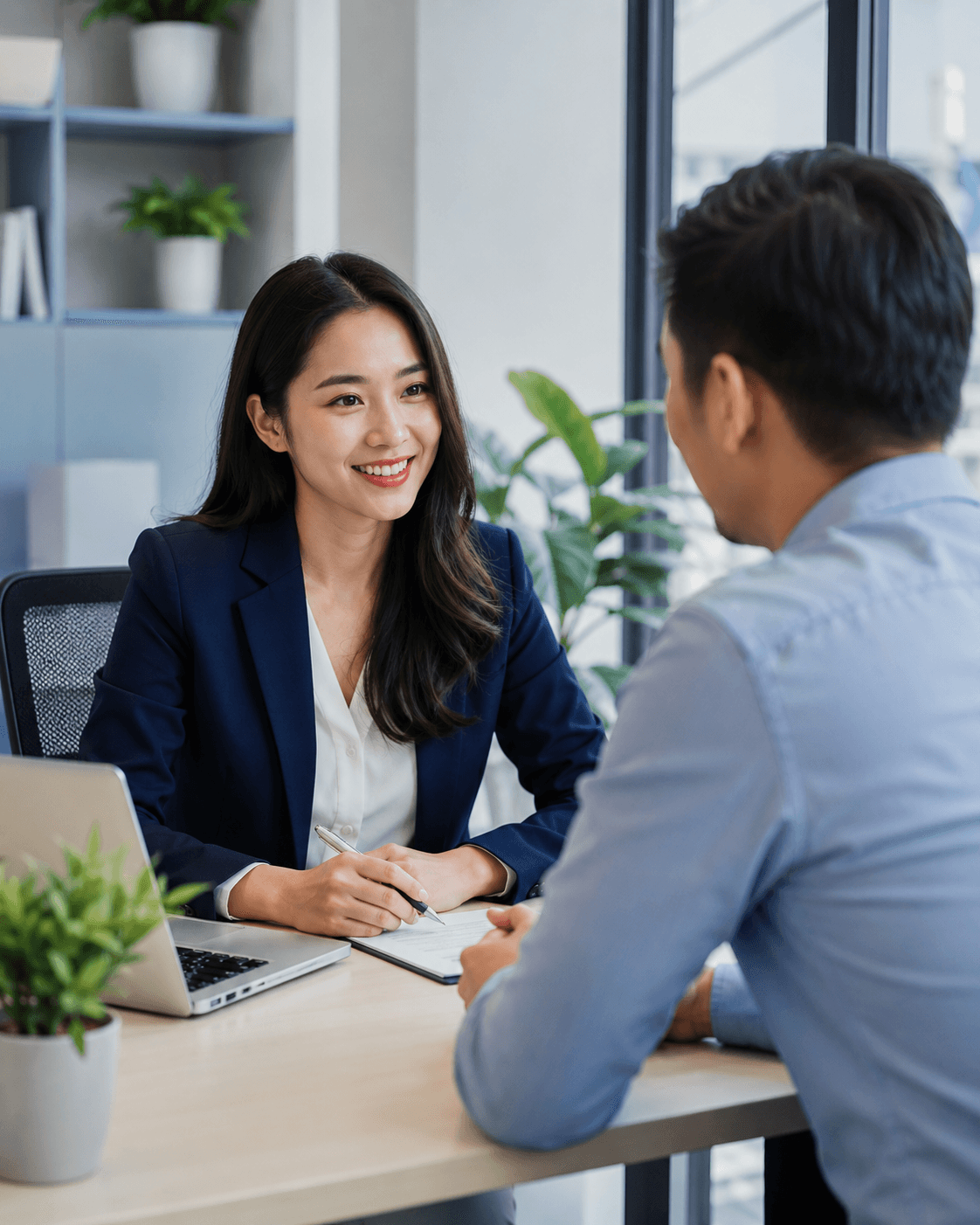 Chuyên viên tín dụng tư vấn khách hàng